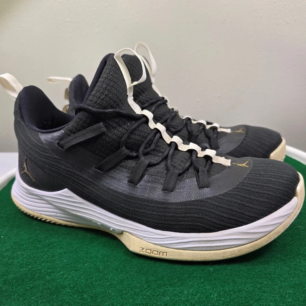 Jordan Ultra Fly 2 Low Basketball‎ Shoes Mens 11.5 Black AH8110-021 Sports Logo